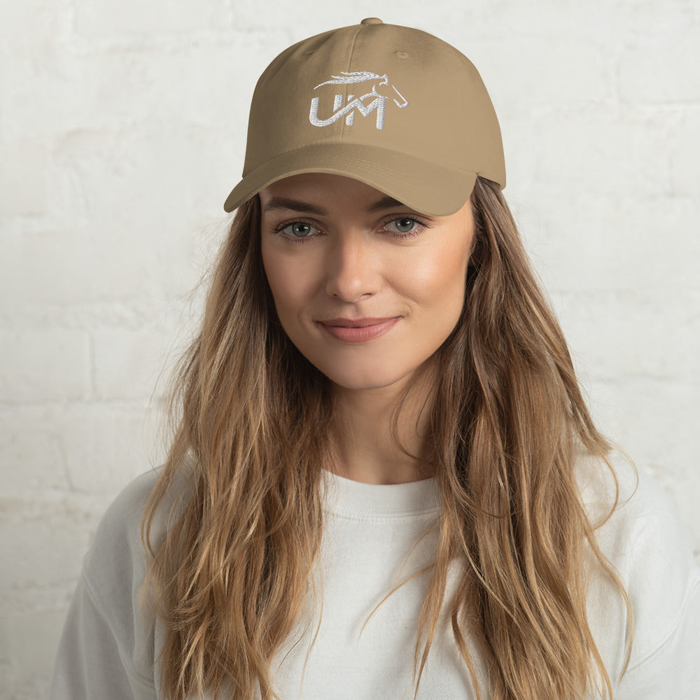 Ball Cap: White Logo