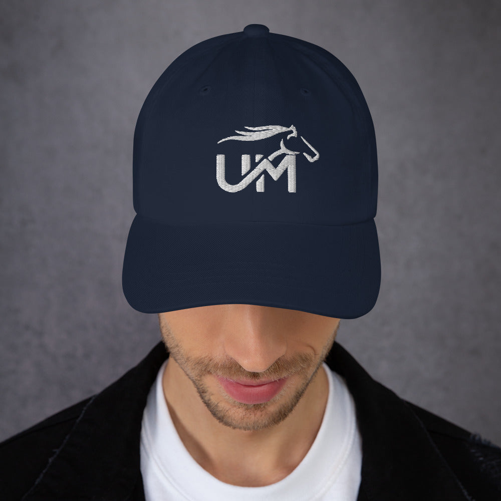 Ball Cap: White Logo
