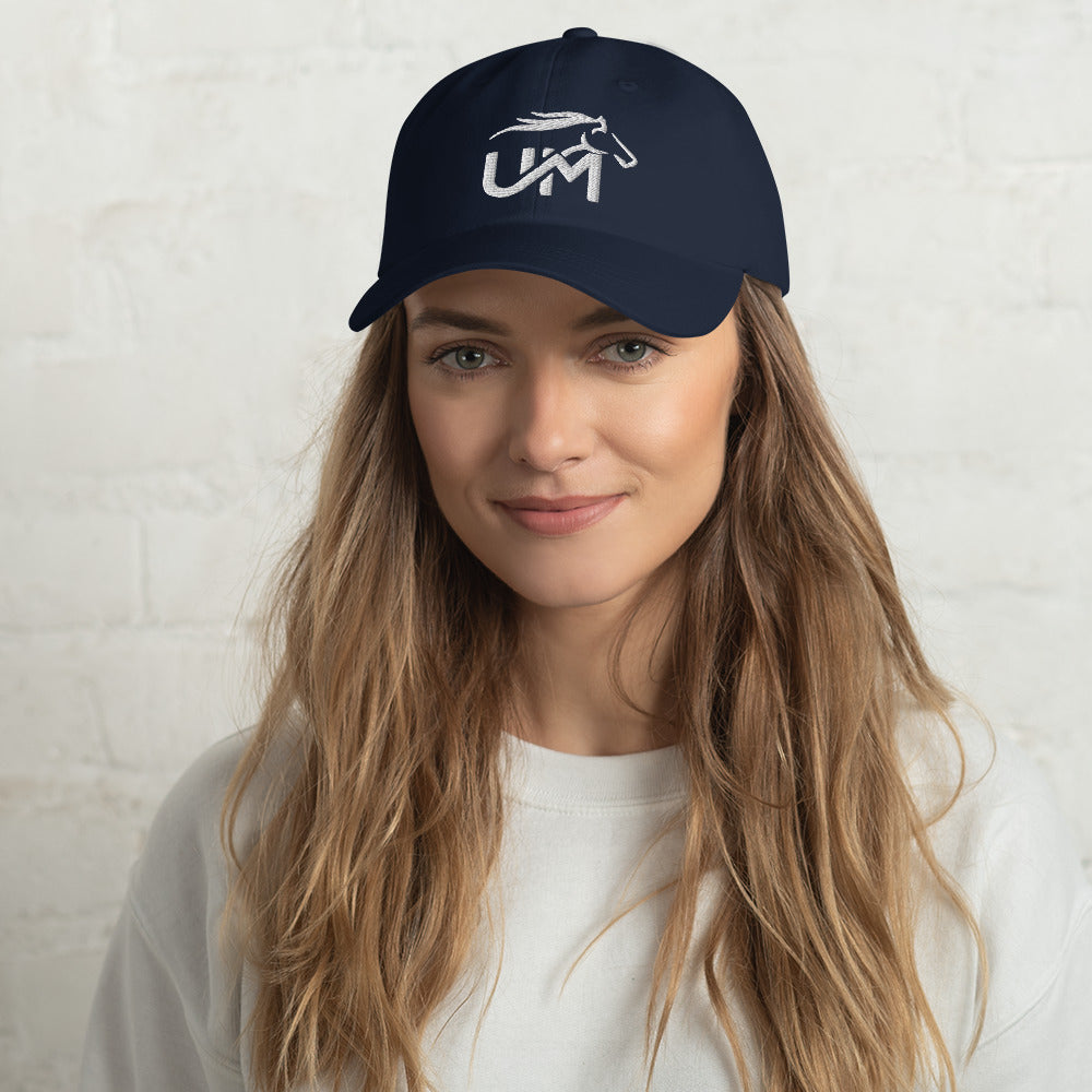 Ball Cap: White Logo