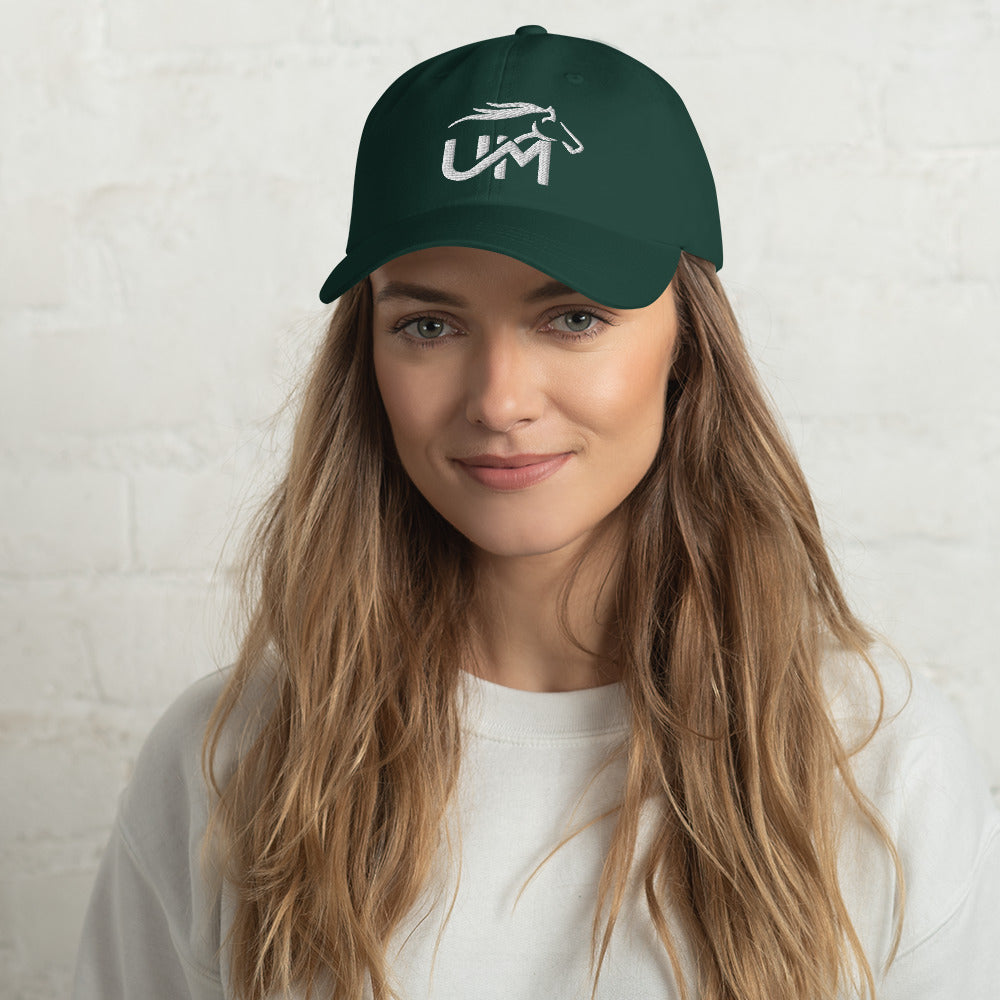 Ball Cap: White Logo