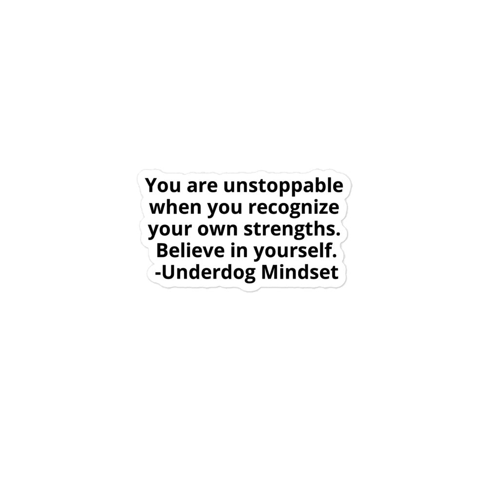 Underdog Mindset Stickers