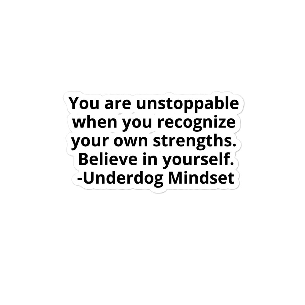 Underdog Mindset Stickers