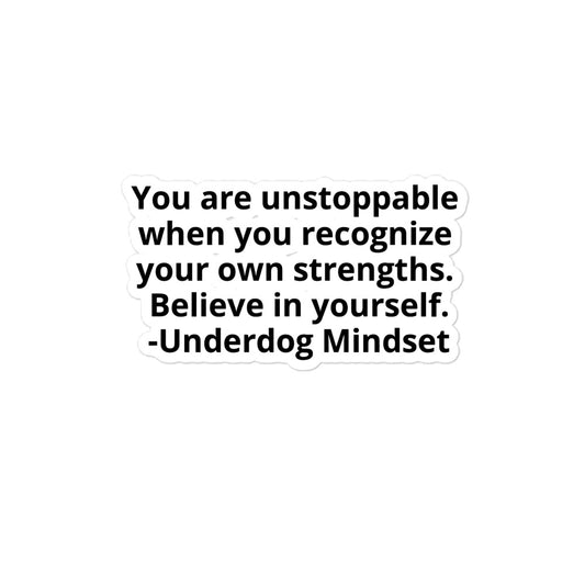 Underdog Mindset Stickers