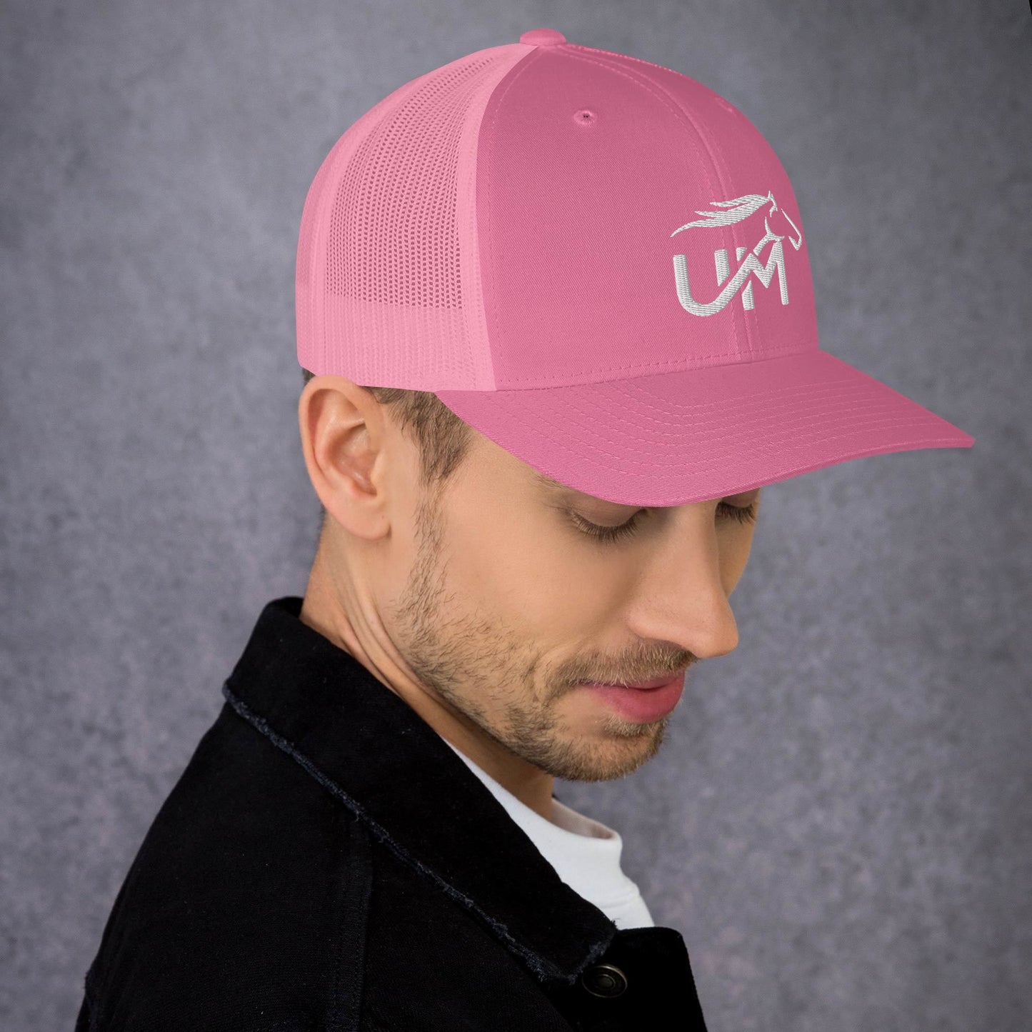 UM White Logo Trucker Cap