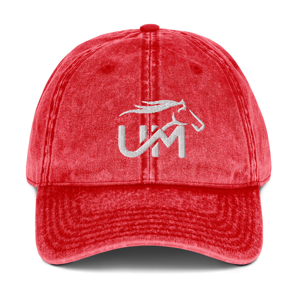 Vintage UM White Logo Cap
