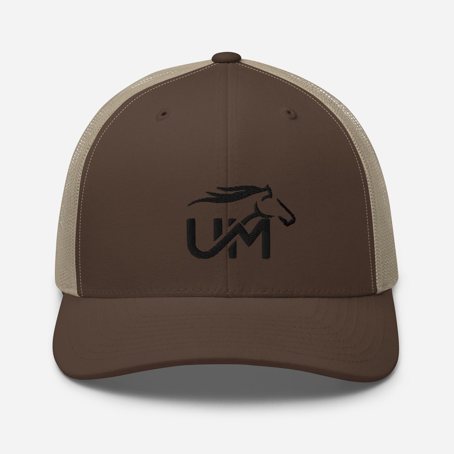 Black UM Logo Trucker Cap