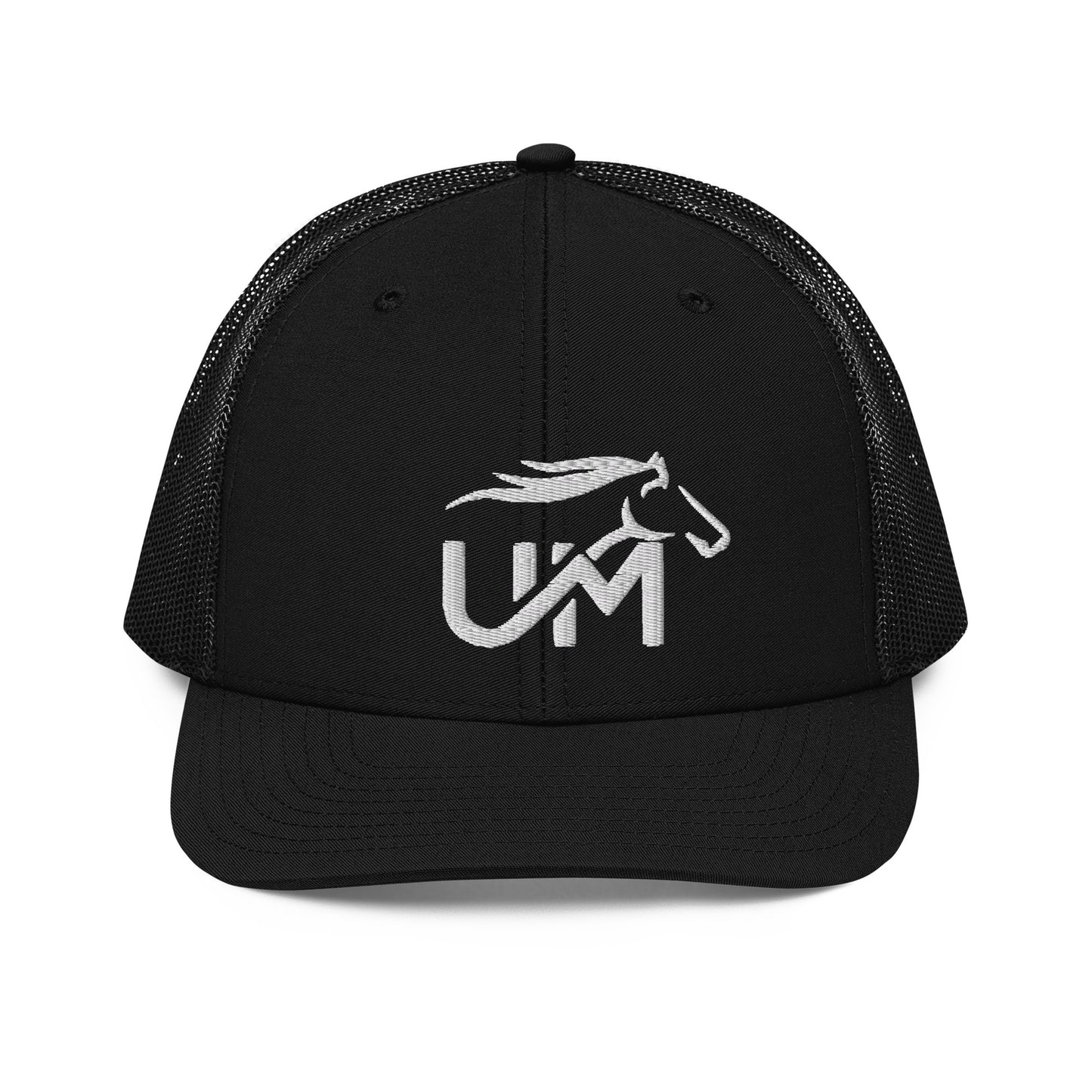 Trucker Cap: White Logo