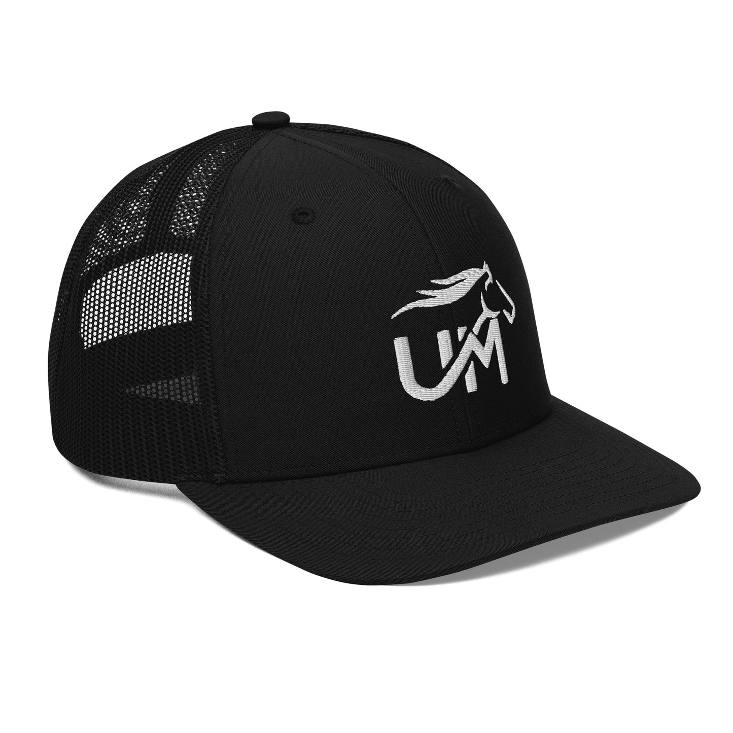 Trucker Cap: White Logo