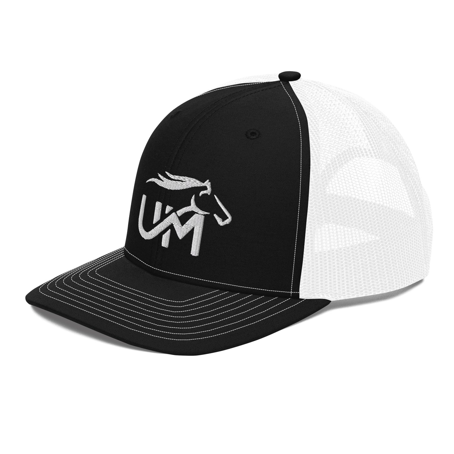 Trucker Cap: White Logo