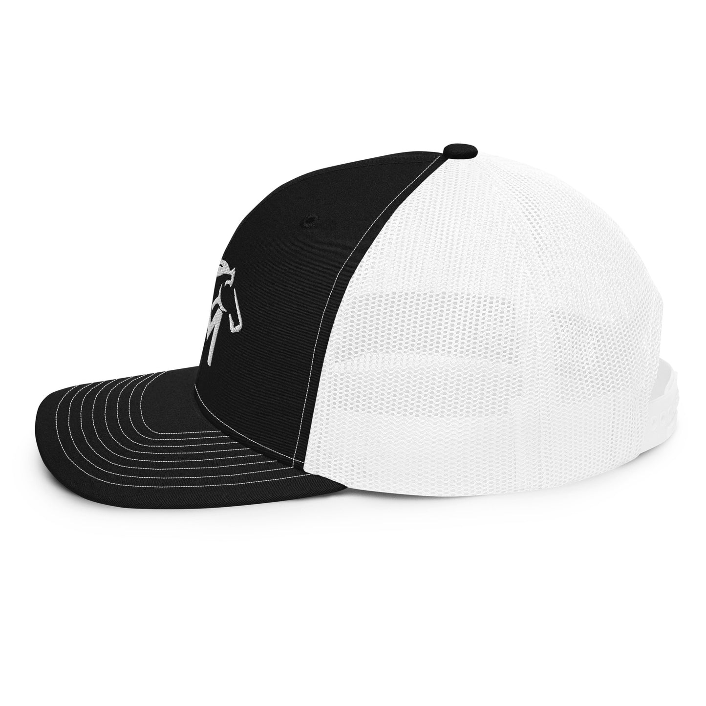 Trucker Cap: White Logo