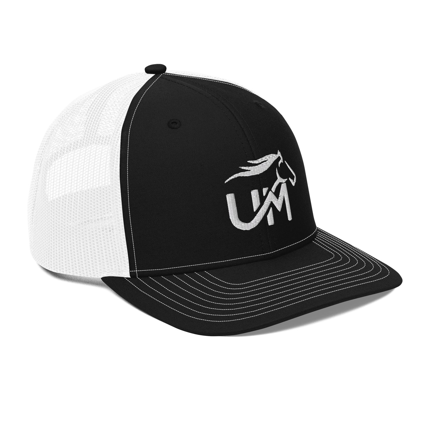 Trucker Cap: White Logo