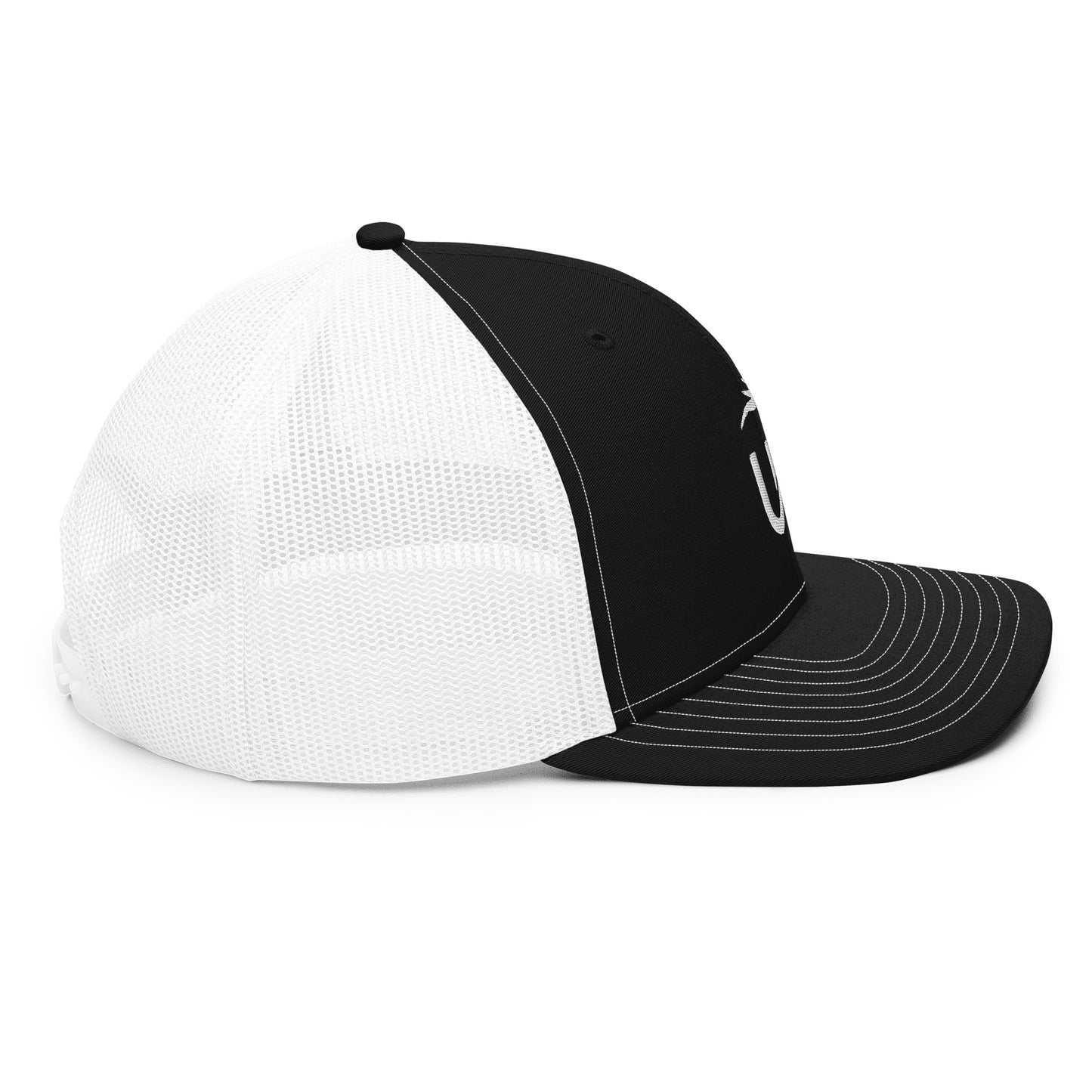 Trucker Cap: White Logo