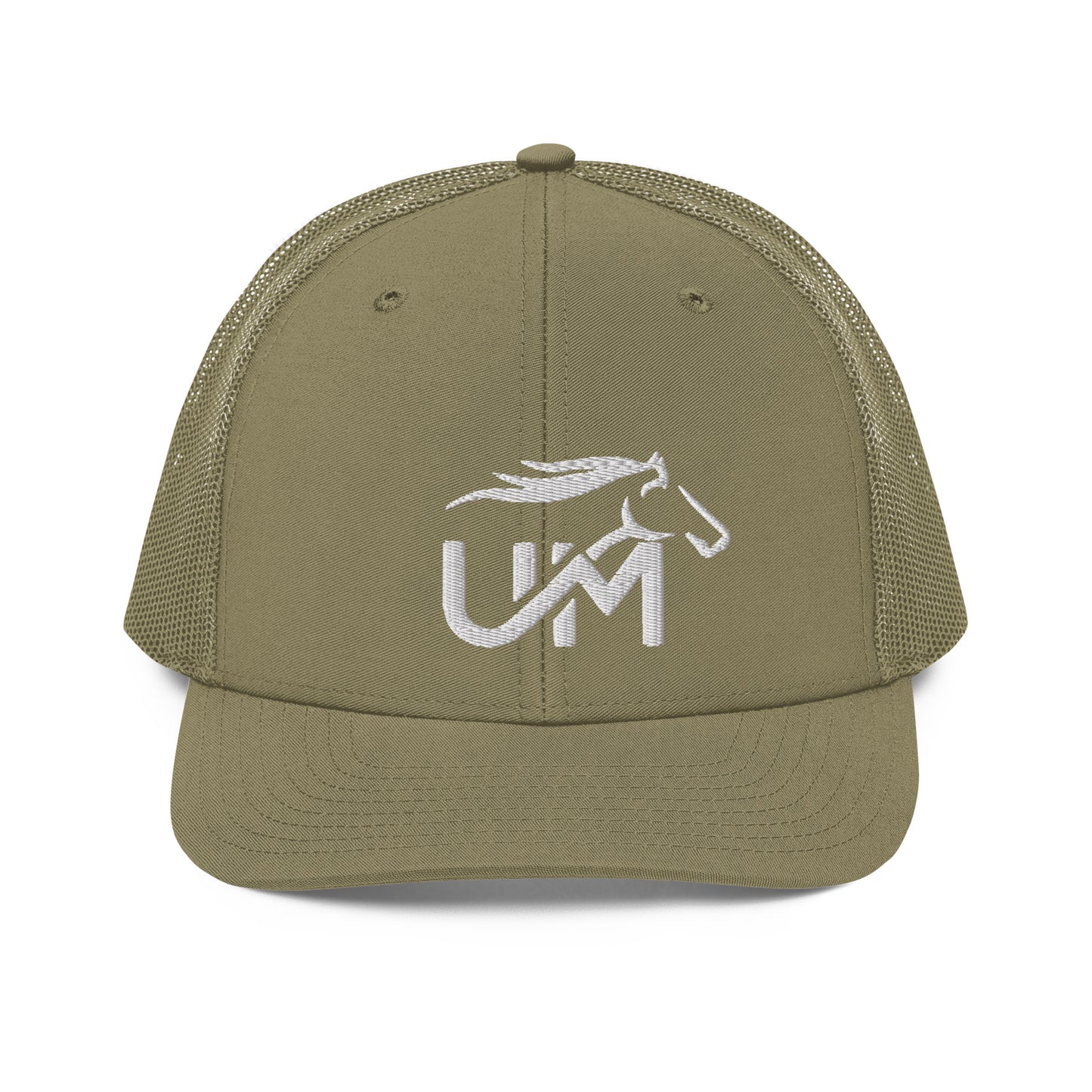 Trucker Cap: White Logo