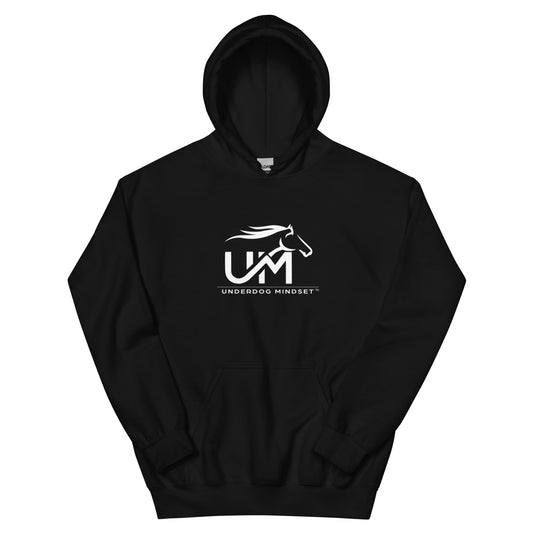 Unisex White UM: Never Quit Hoodie
