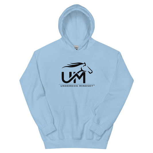 Unisex Black Logo: Never Quit Hoodie