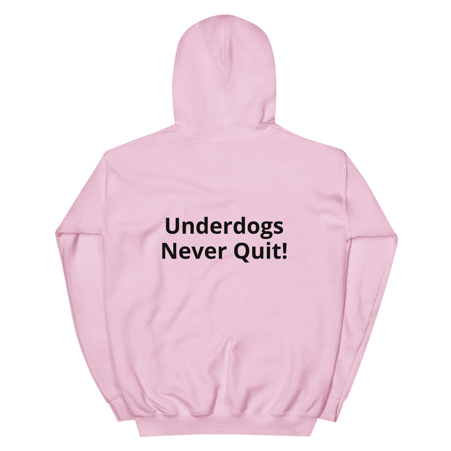 Unisex Black Logo: Never Quit Hoodie