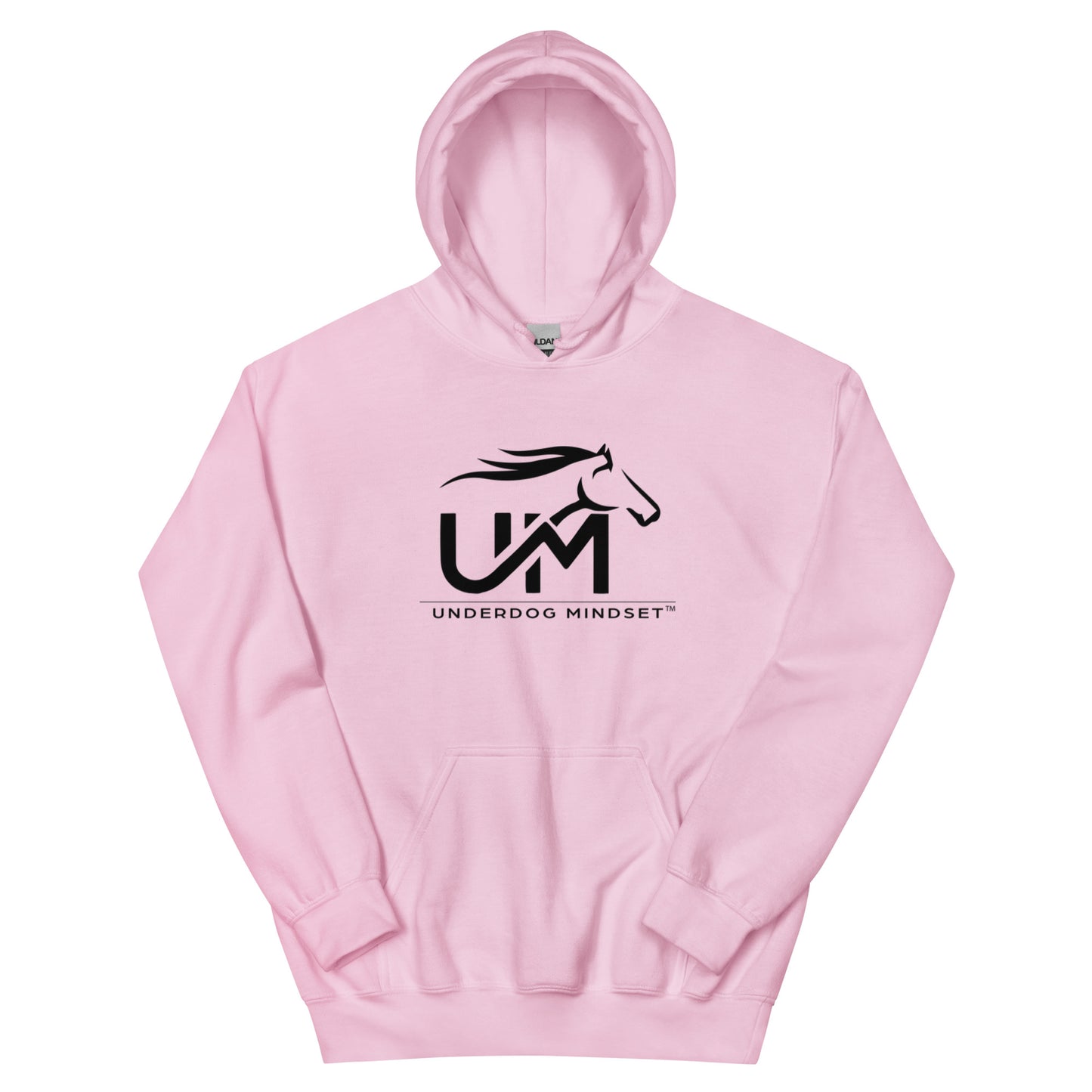 Unisex Black Logo: Never Quit Hoodie