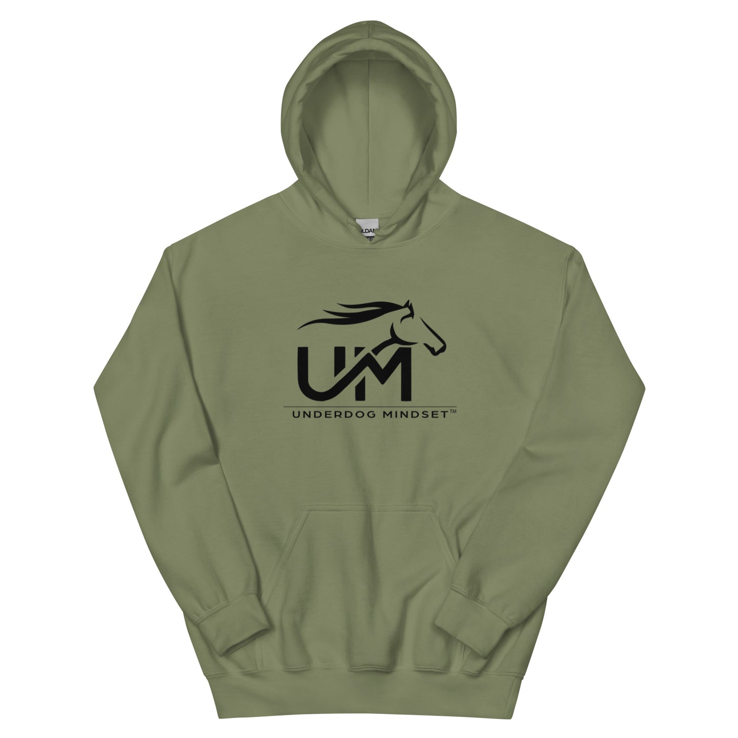 Unisex Black Logo: Never Quit Hoodie