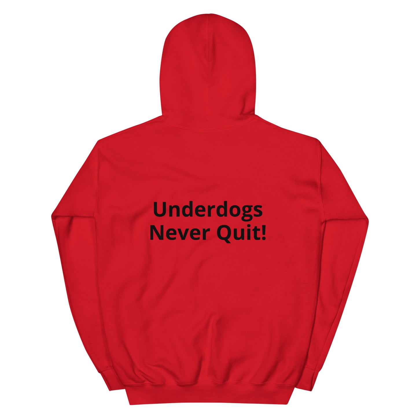 Unisex Black Logo: Never Quit Hoodie