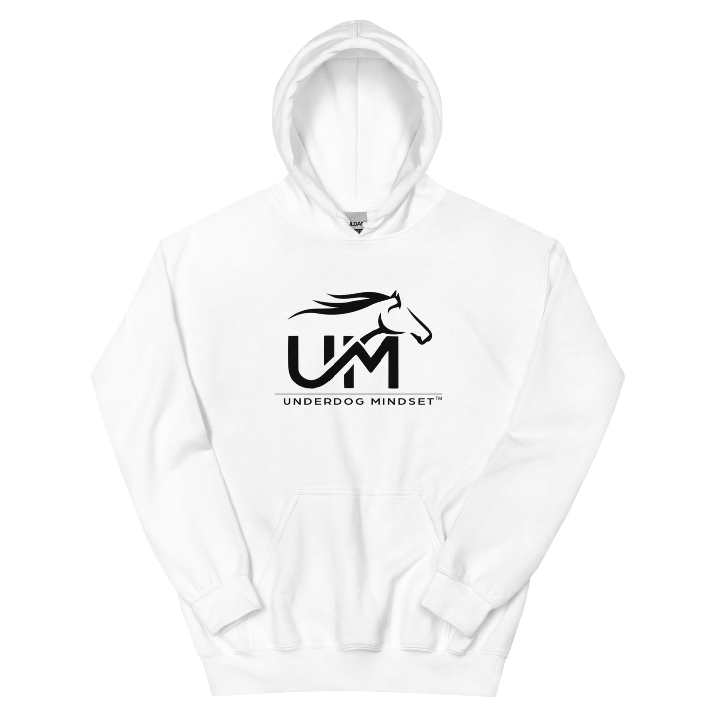 Unisex Black Logo: Never Quit Hoodie